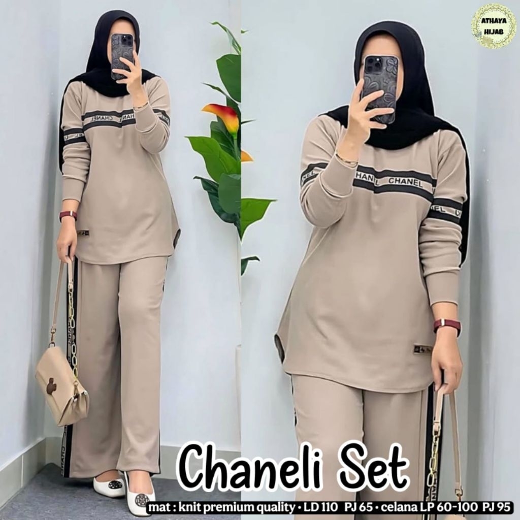 CHANELI SET ORIGINAL BY ATHAYA TERBARU // SETELAN WANITA  TERMURAH