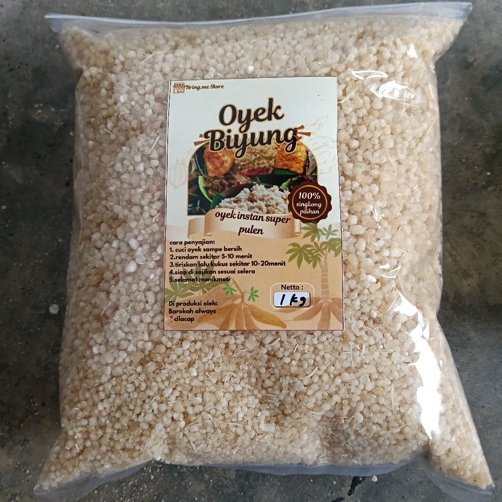

Tiwul/Oyek Instan Original Murah 500gram-2kg kualitas Super Pulen
