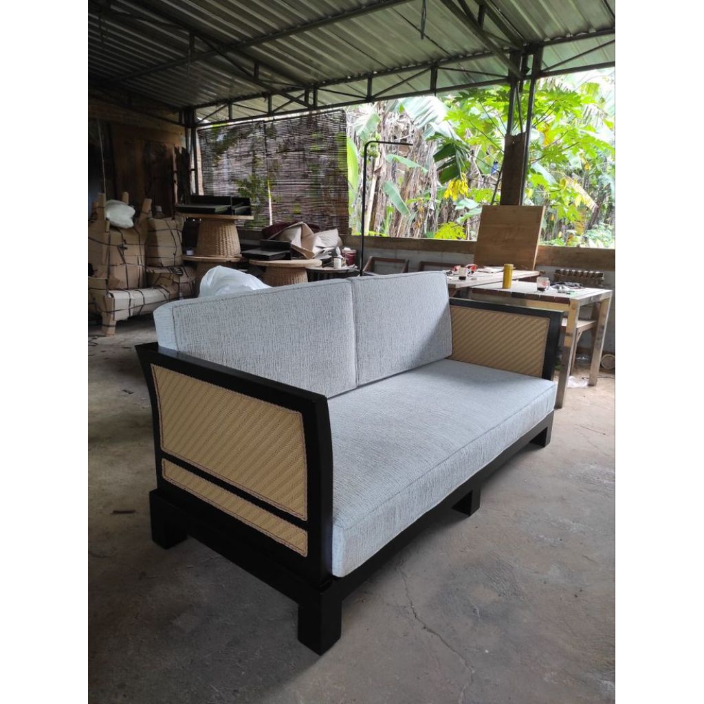sofa tamu sofa teras sofa jati rotan