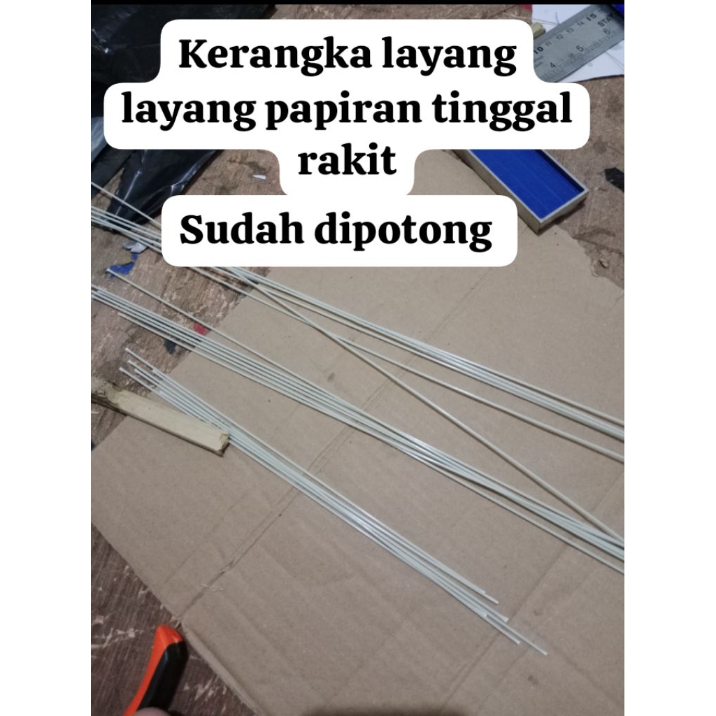 kerangka layang layang papiran 70cm