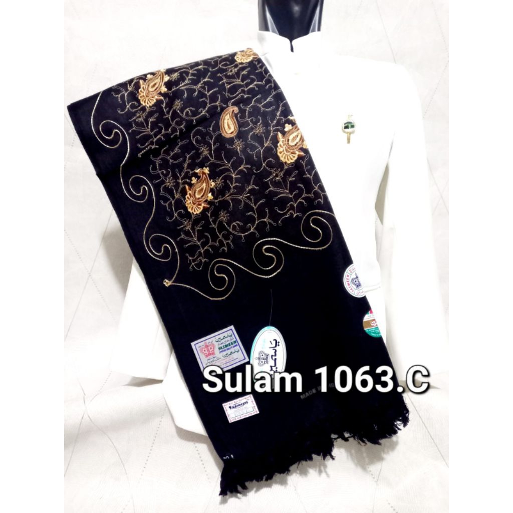 SORBAN KASHMIRI YASMEEN SULAM BORDIR SORBAN HABIB MOTIF AKAR