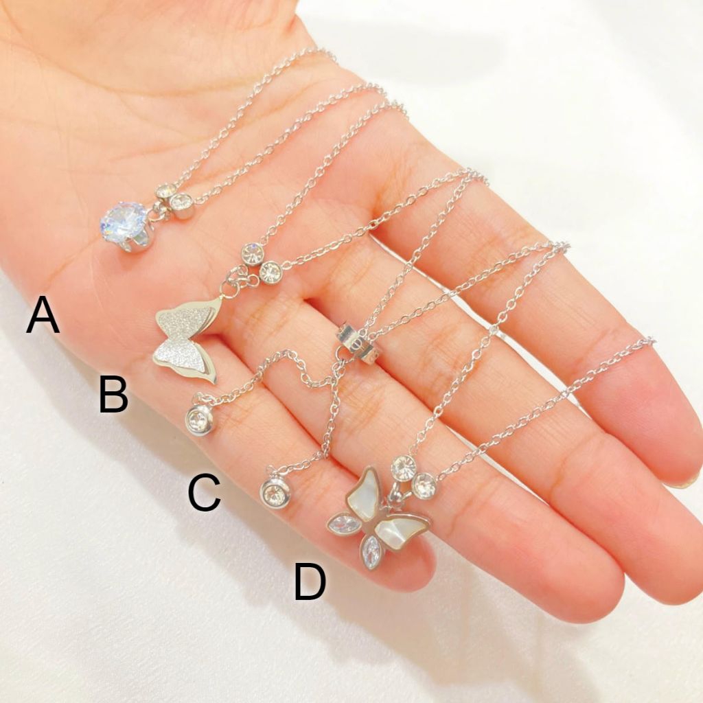 Kalung Titanium Silver Dewasa/Anak