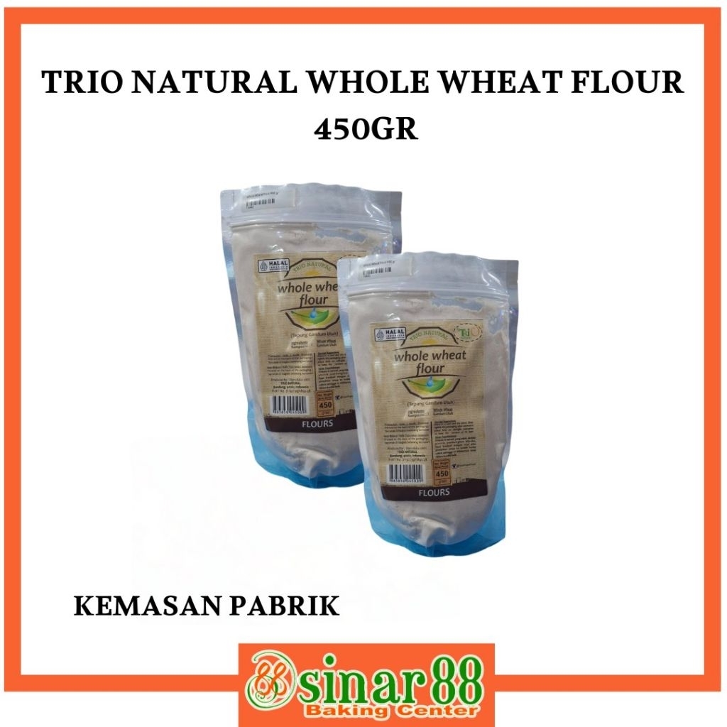

TRIO NATURAL WHOLE WHEAT FLOUR 450GR