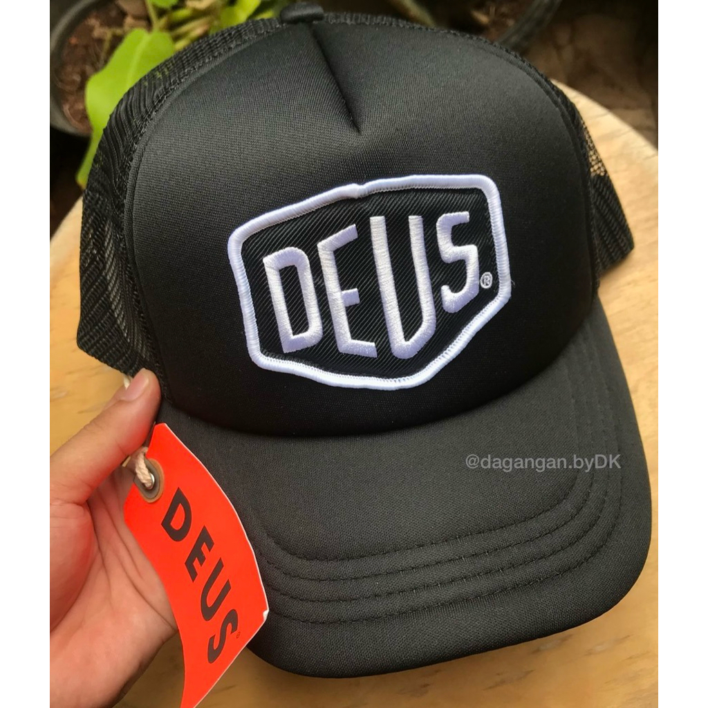 Topi Deus Ex Machina Original 100% Black n White