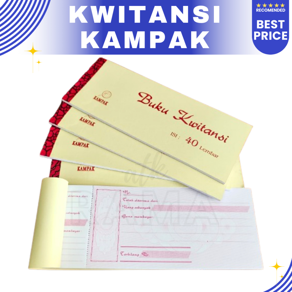 

[PCS] Buku Kwitansi Kampak Ukuran Kecil 40Lembar - Kuitansi Mini