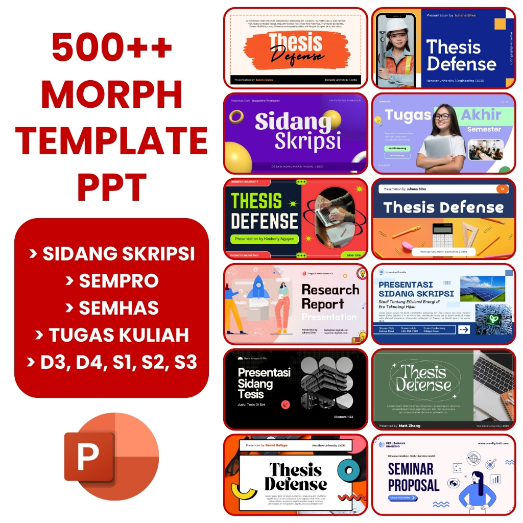 500++ Template PPT Powerpoint Sidang Skripsi, Seminar Proposal, dan Tugas Kuliah (2026)