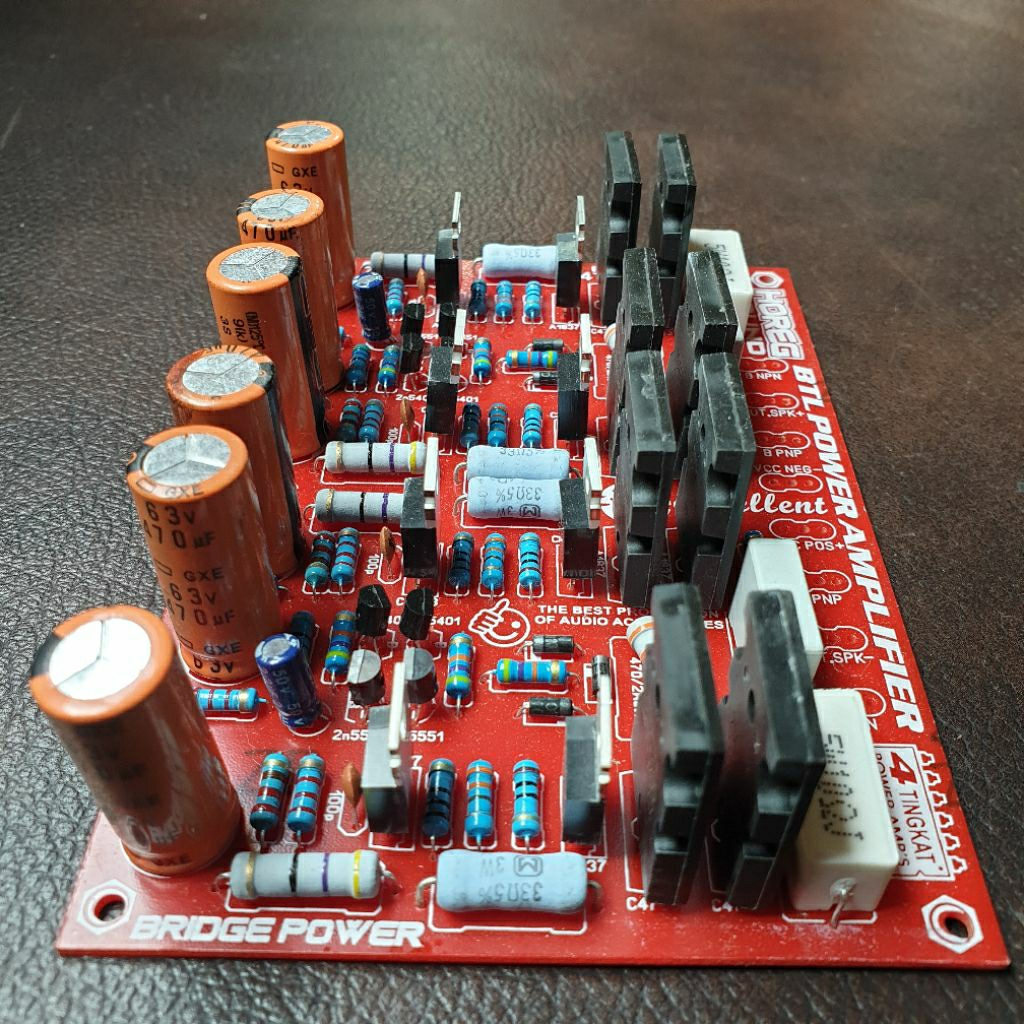 DRIVER POWER BTL 4 TINGKAT MODIF BIAS DCO AMAN 55VCT 30AMPER