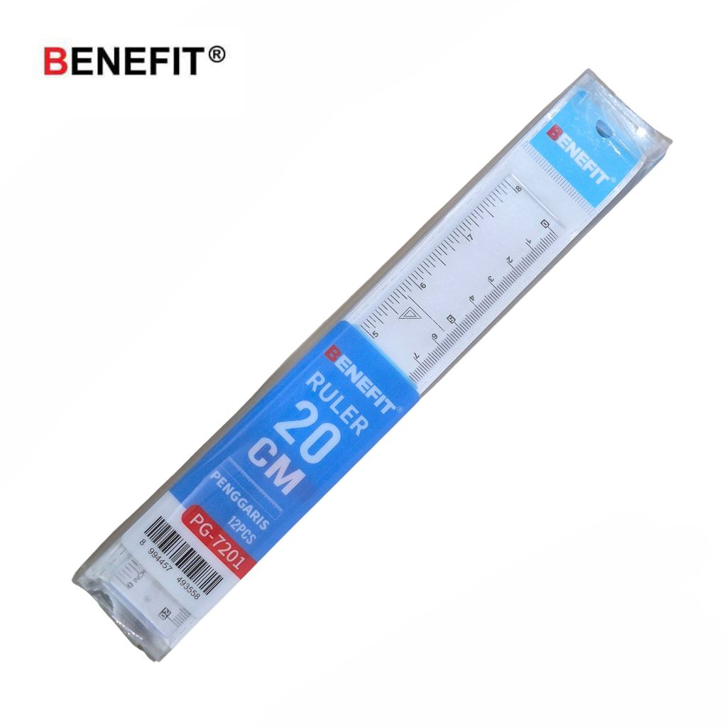 

1 LSN / 12 Pcs Penggaris Benefit PG-7201 20cm Ruler