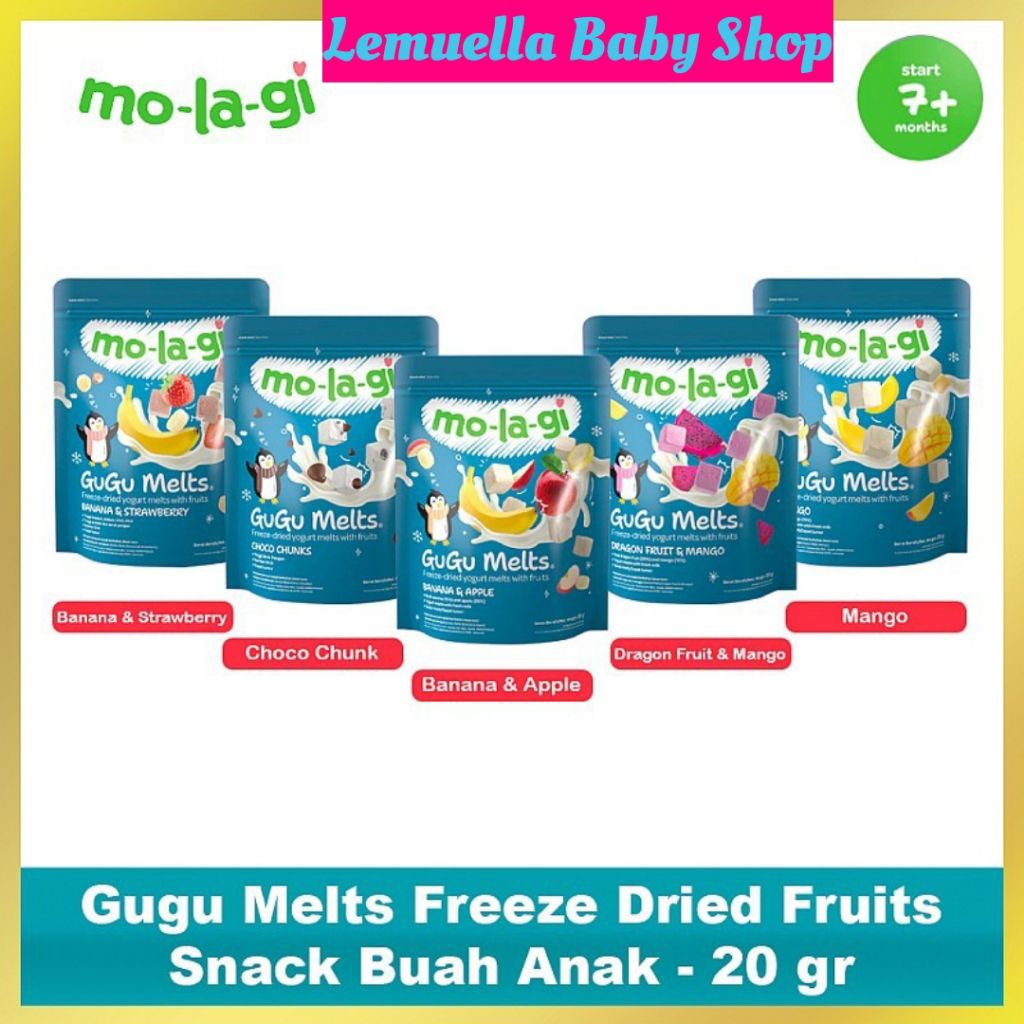 

Molagi Gugu Melt Freeze Dried Fruit 20 gr (Snack Buah Anak)