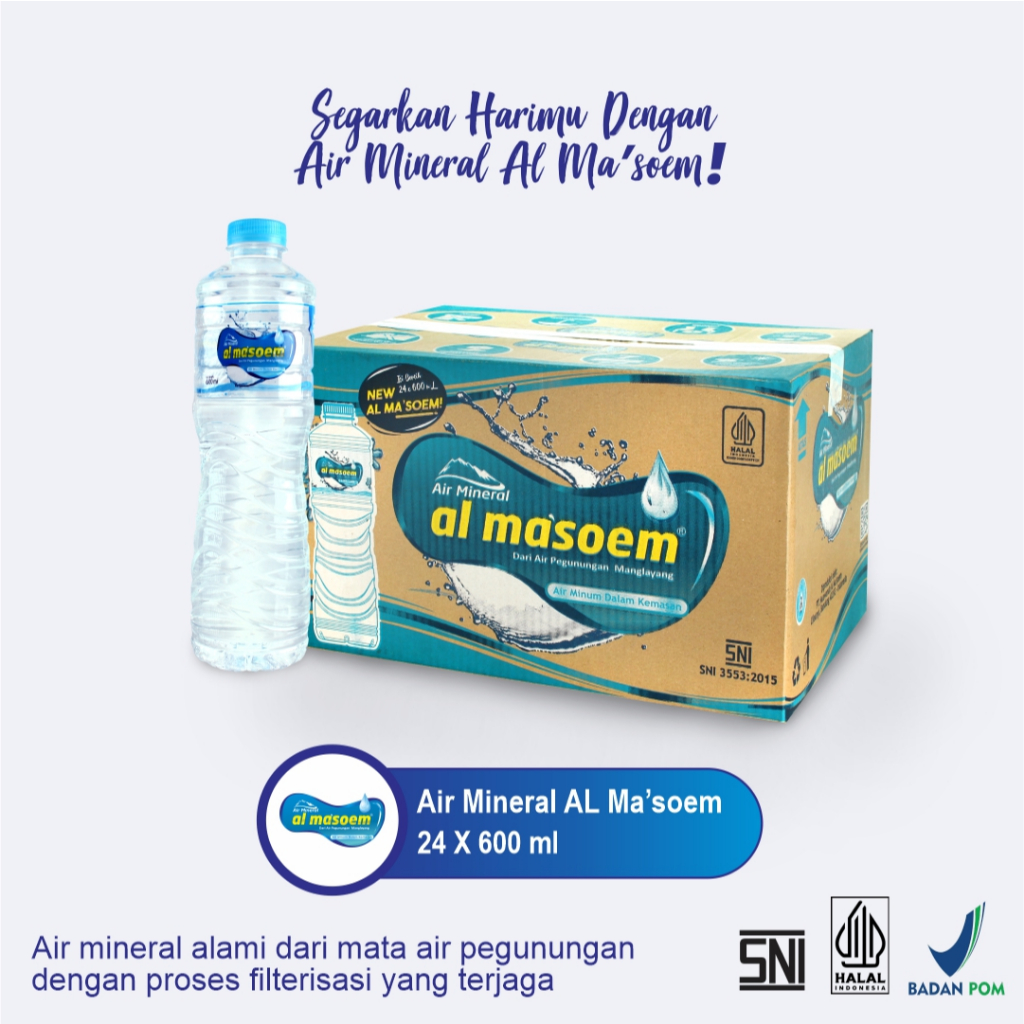 

Air Mineral Al Ma'soem New 600 ml