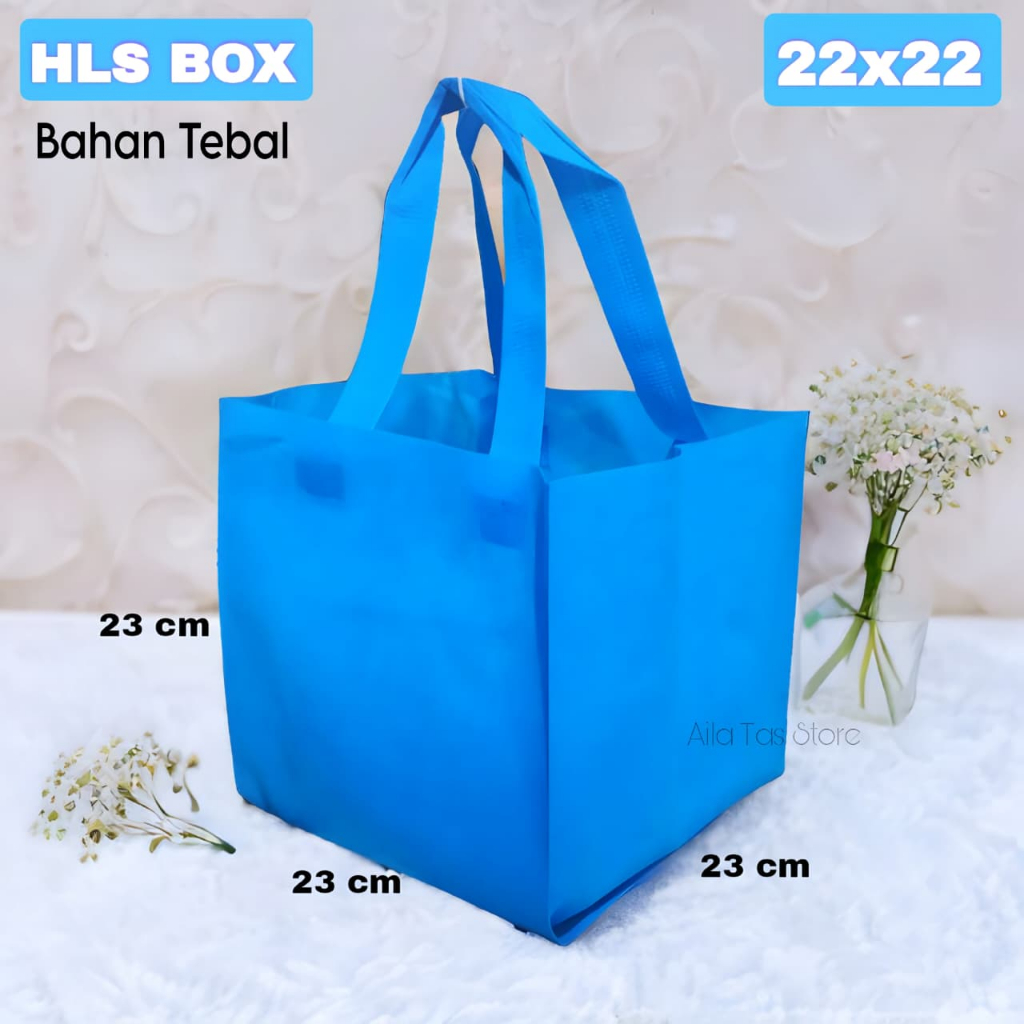 

(isi 12 PCS) Tas Box Dus pres 22x22 | Tas Kotak Nasi | Tas Box Hajatan Harga per Lusin