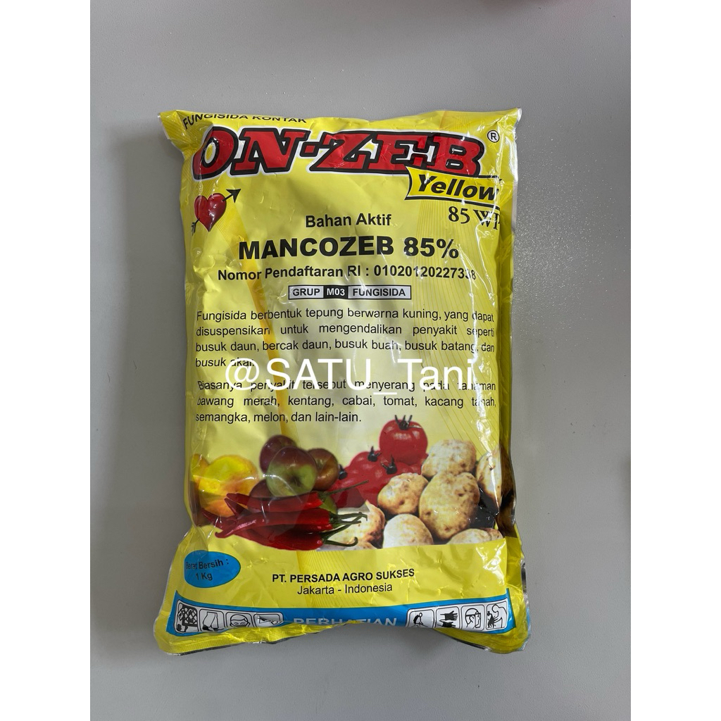 Fungisida Onzeb/ On Zeb 85WP 1kg Mancozeb Kuning
