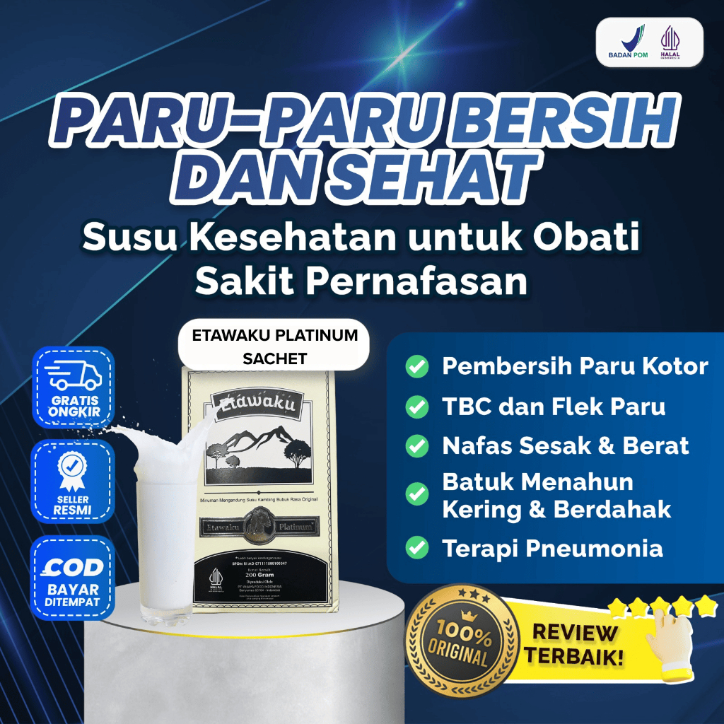 

Etawaku Platinum Sachet Susu Kambing Etawa Solusi Ampuh Permasalahan Pernafasan