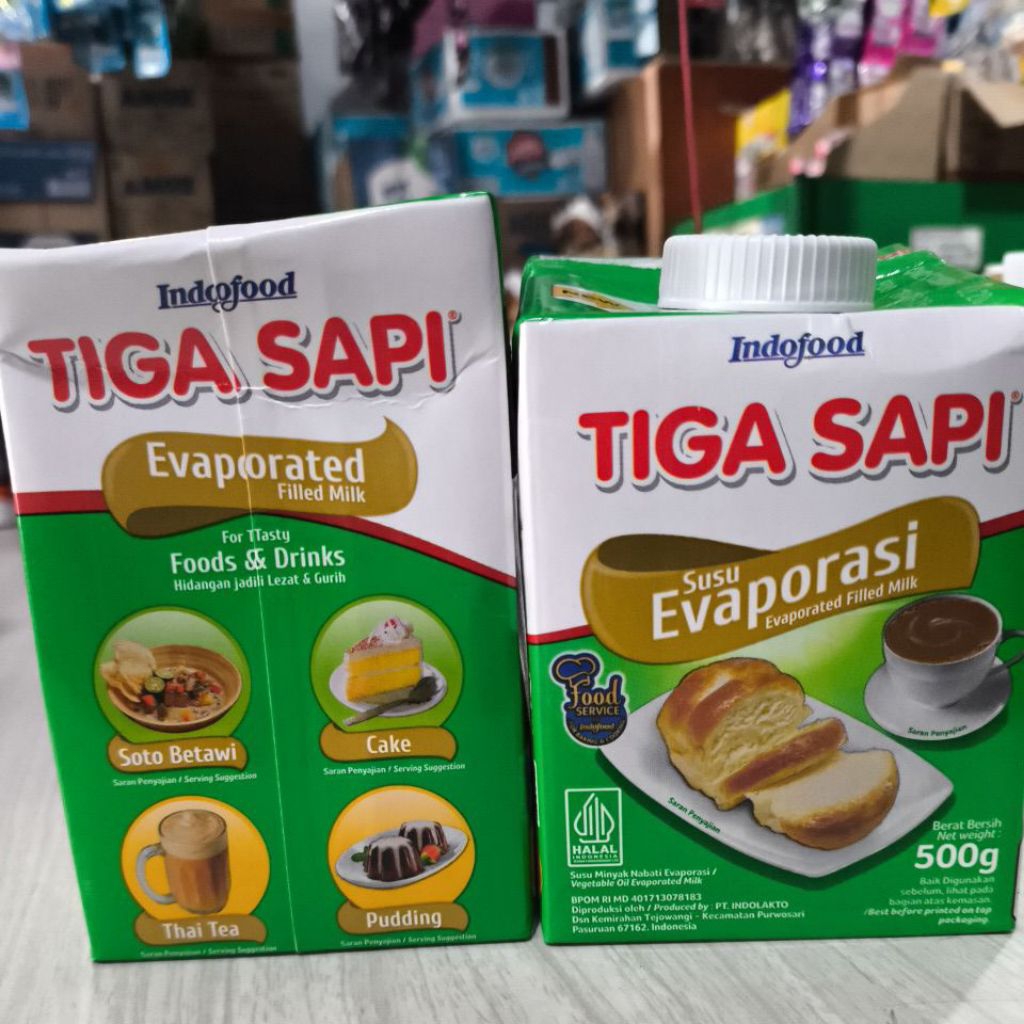 

Susu Evaporasi tiga sapi 500g