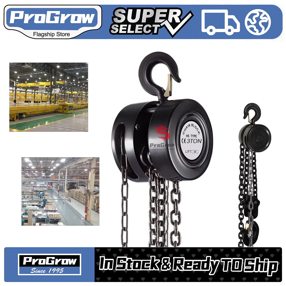 Chain Block Hoist Katrol - Alat Angkut Barang 1 Ton & 2 Ton, Tali 3M/6M, Kuat & Tahan Lama