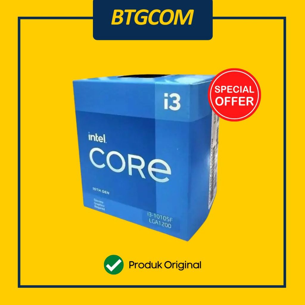 CPU/PROCESSOR/PROSESOR INTEL LGA 1200 GEN. 10 CORE I3-10105