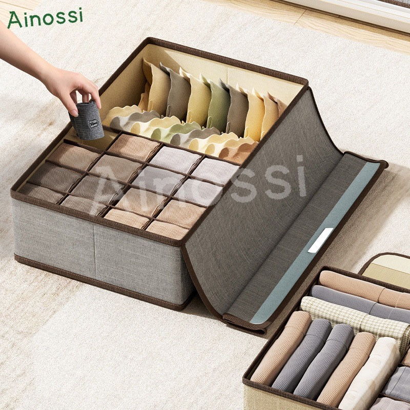 AINOSSI Tempat Penyimpanan Box Penyimpanan Serbaguna Lemari Penyimpanan Serbaguna Pakaian Dalam Rak 