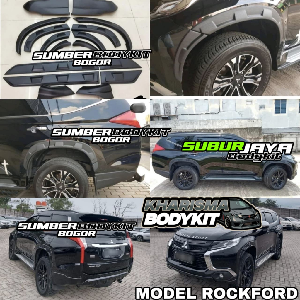 BODYKIT PAJERO 2016 - 2020 MODEL ROCKFORD SET OVER FENDER BODYKIT DAN OVER FENDER PAJERO ROCKFORD