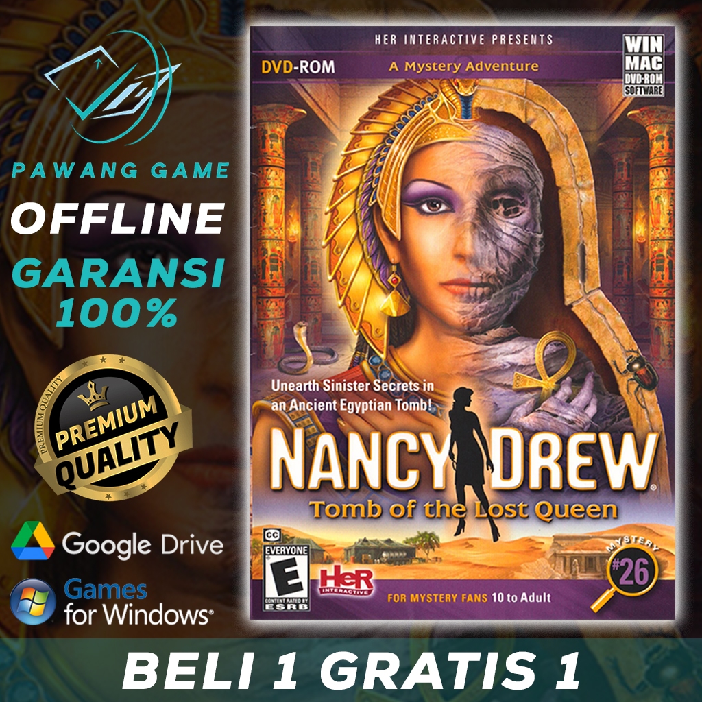 Game Nancy Drew Tomb of the Lost Queen | PC GAME | LAPTOP GAME | DOWNLOAD