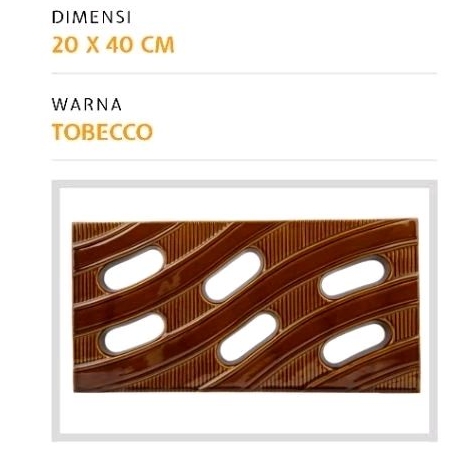 Roster Keramik 20x40cm Trisensa RO-119E/Lubang Angin