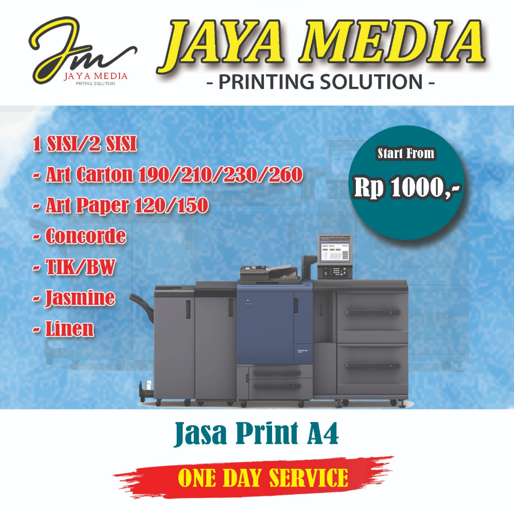 

Print Art paper Art Carton Linen Concorde A4 Sehari Jadiii