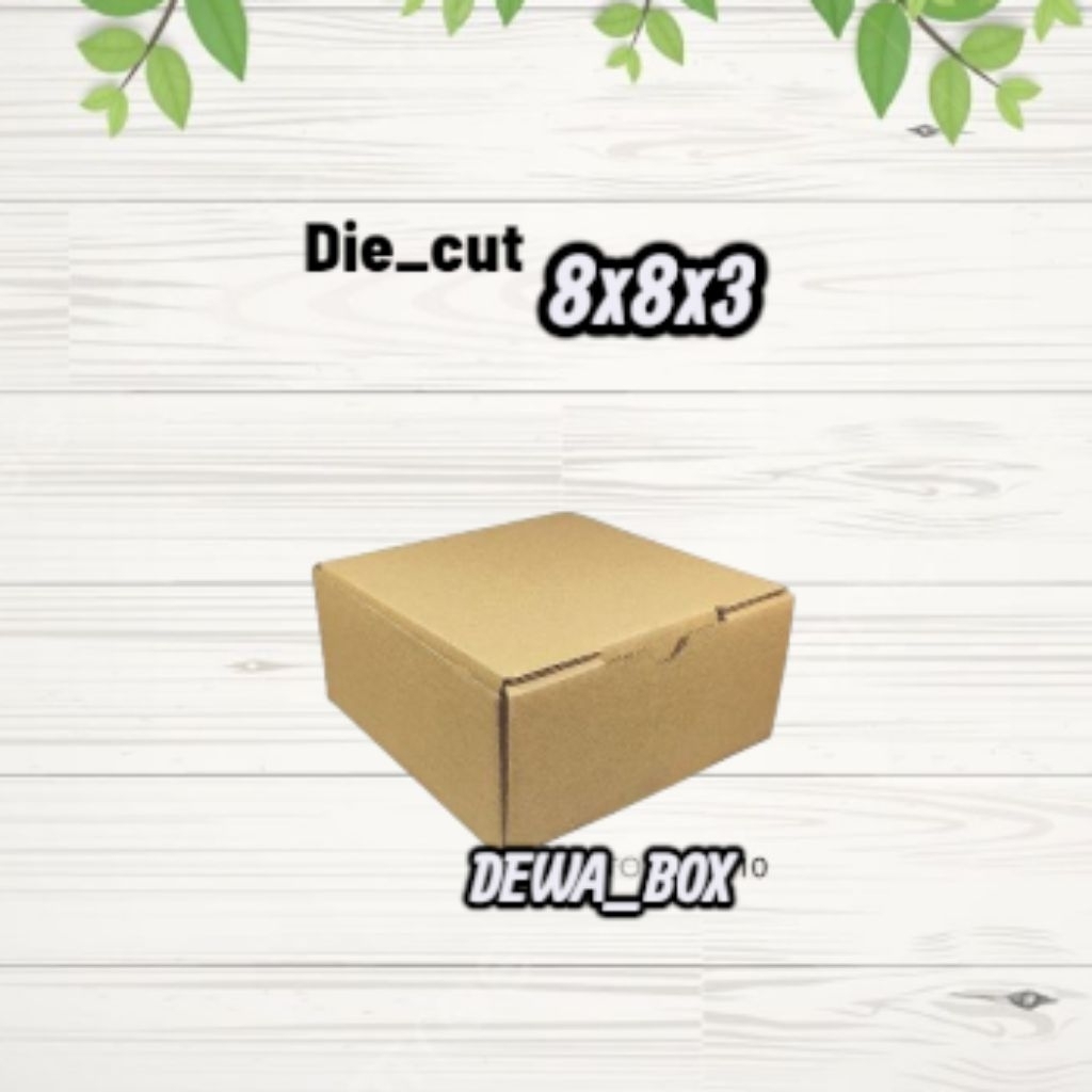 kardus die cut 8X8X3
