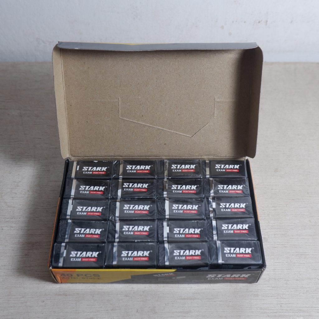 

Squair [12 Pcs] Paket Hemat Penghapus Pensil Warna Hitam Murah 12 Pcs