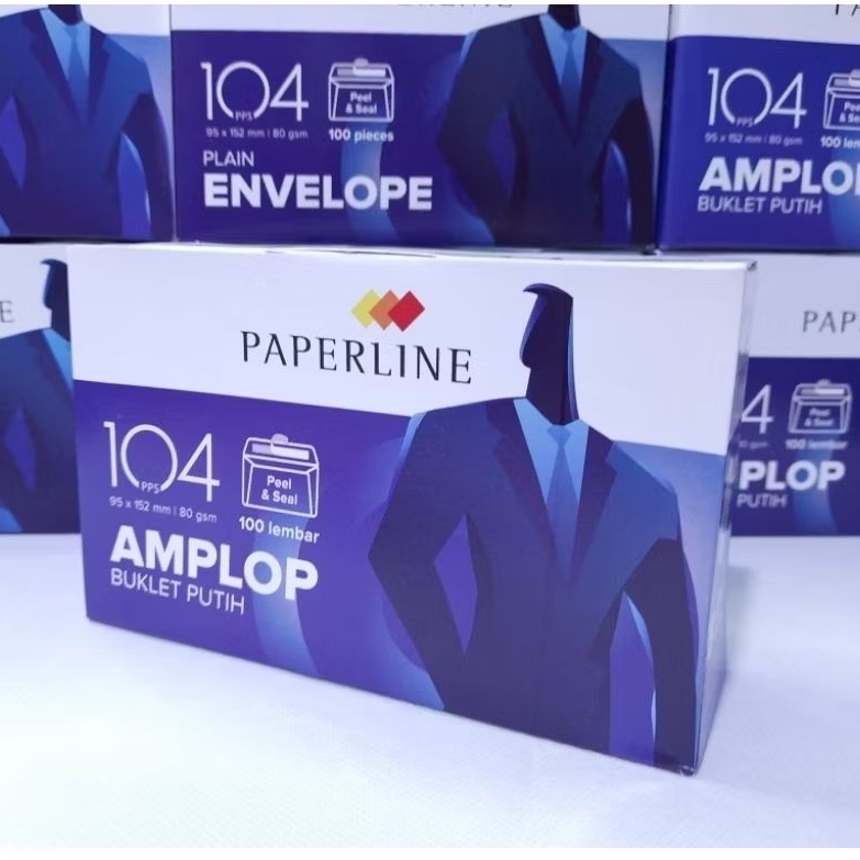 

PAPERLINE AMPLOP No. 104 PPS PUTIH Ukuran 95×152mm