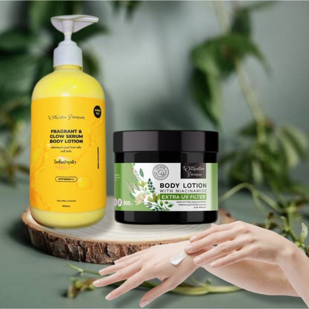 1 HB thailand 500ml + 1 lotion UV 500ml bpom paket whitening body care ,paket perawatan badan ,lotio