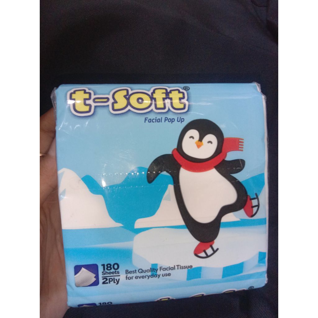 TISSUE T-SOFT FACIAL POP UP 180S / TISSU T SOFT POP UP MURAH