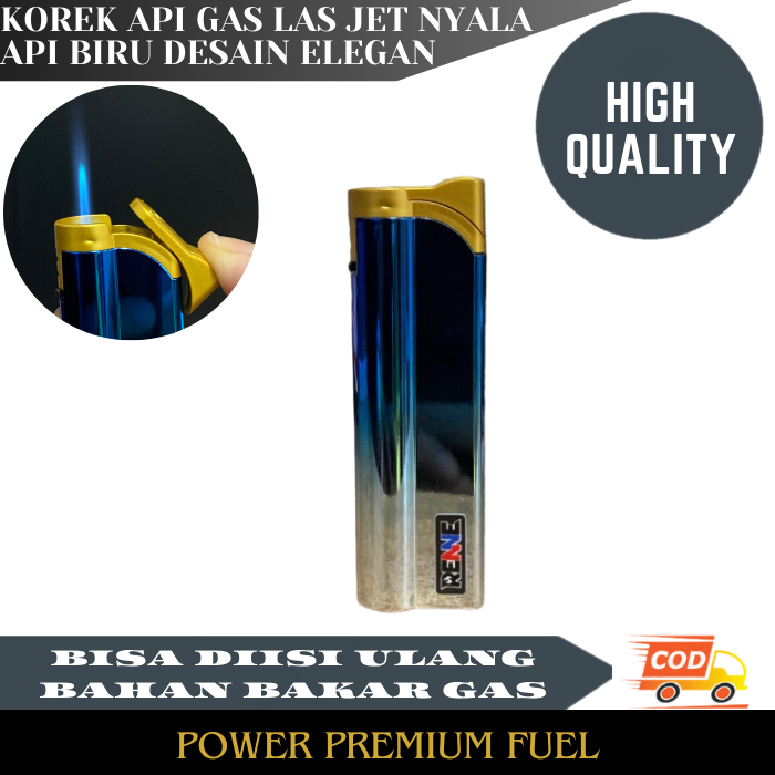 RENNE KOREK API GAS JET BLUE WARNA BIRU DESAIN PREMIUM