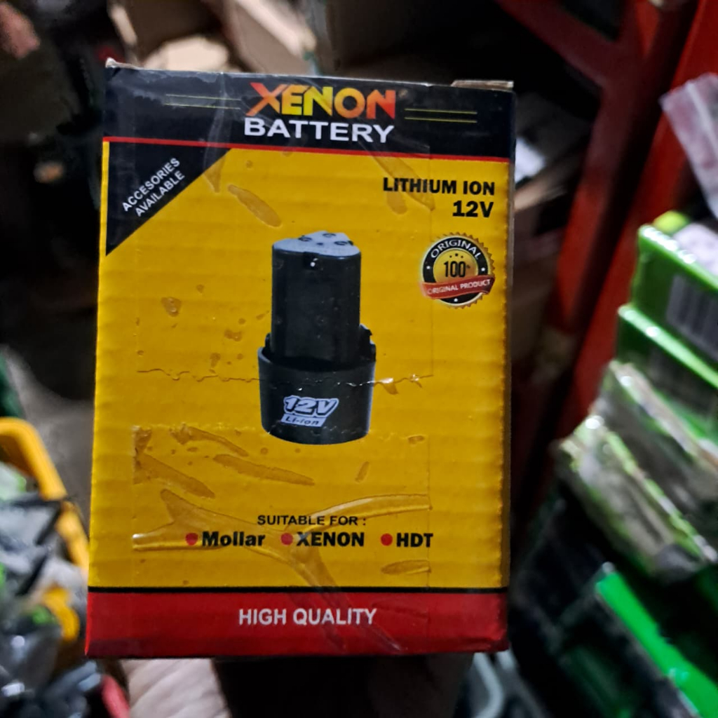 Qlola Money Baterai 12V Mesin Bor Cas 12 V Cordles Drill Xenon