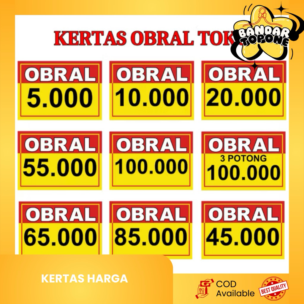 

Kertas Obral Harga