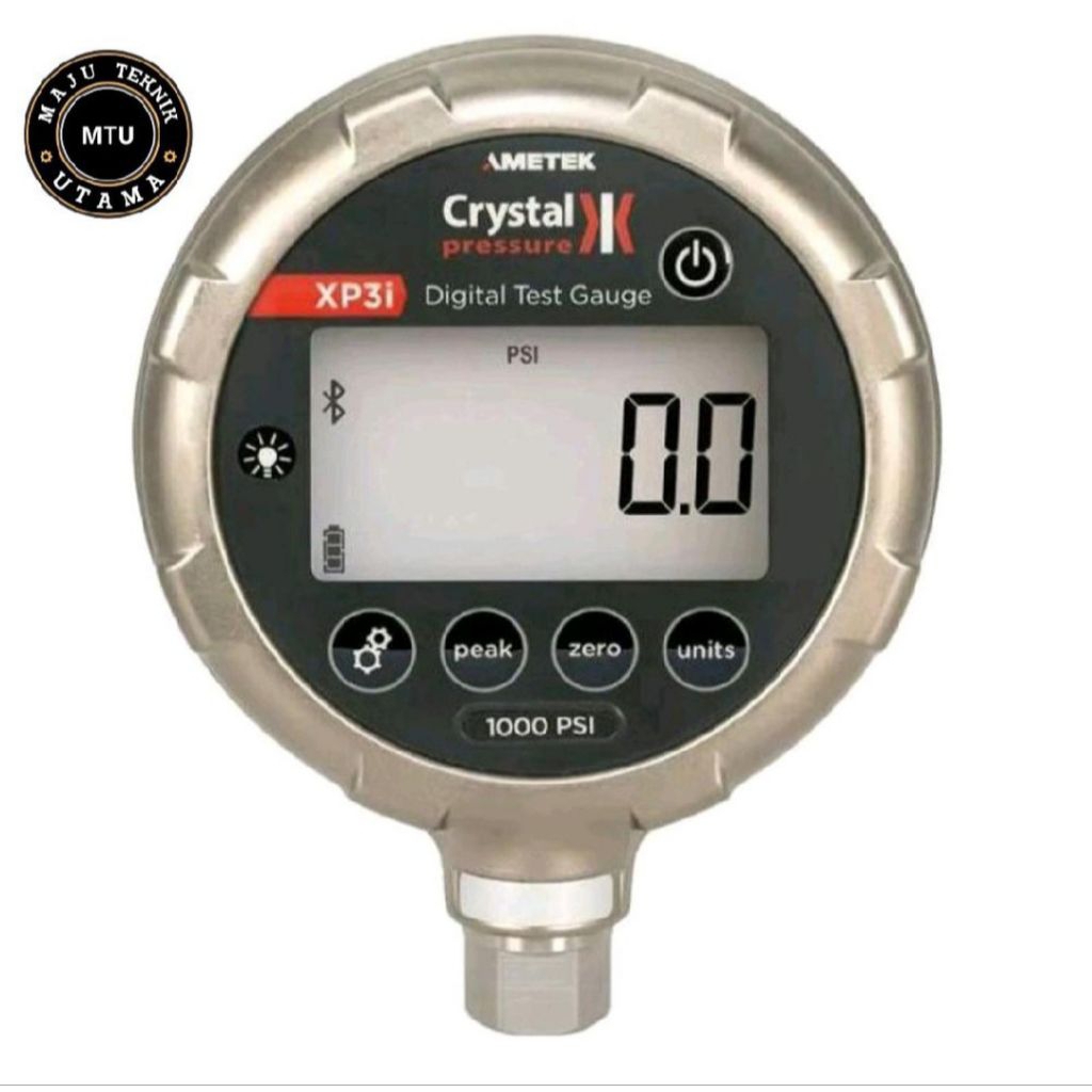 CRYSTAL 3KPSIXP2i Digital Pressure Gauge Pressure Range 0-3000 PSI