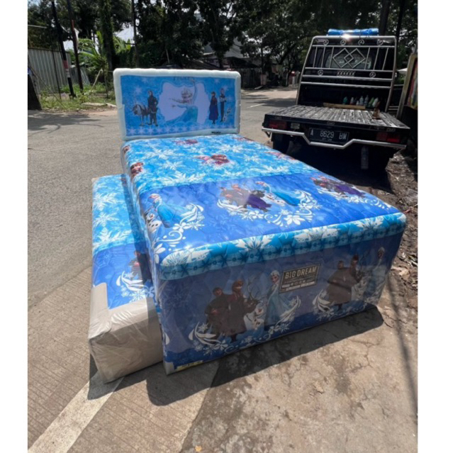 Kasur Sorong Karakter Merk BIGDREAM/Kasur Anak Two in one