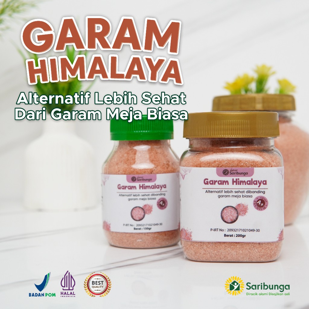 Garam Himalaya Salt Organic Halal Bpom - Himalayan Pink Salt - Himalayan Salt Organic MPASI - Garam