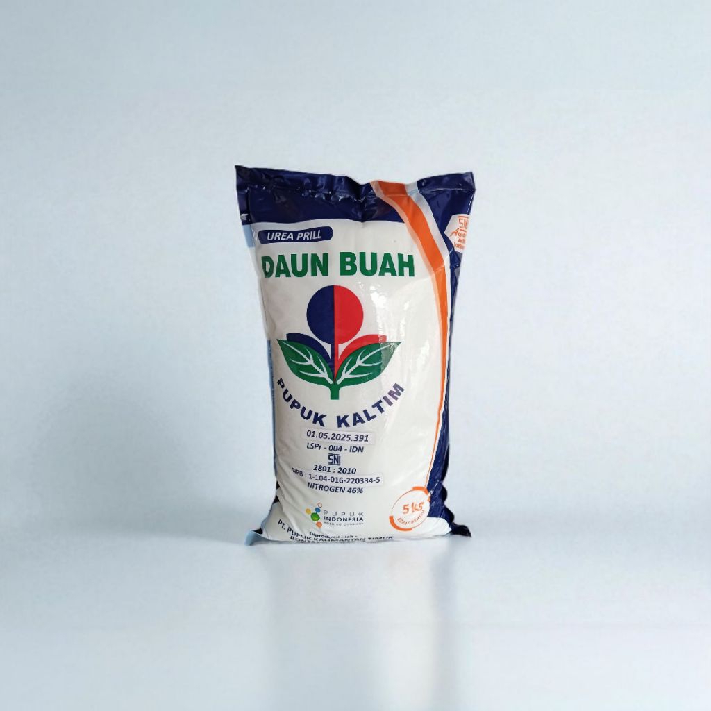 Urea prill daun buah pupuk Kaltim non subsidi kemasan 5Kg