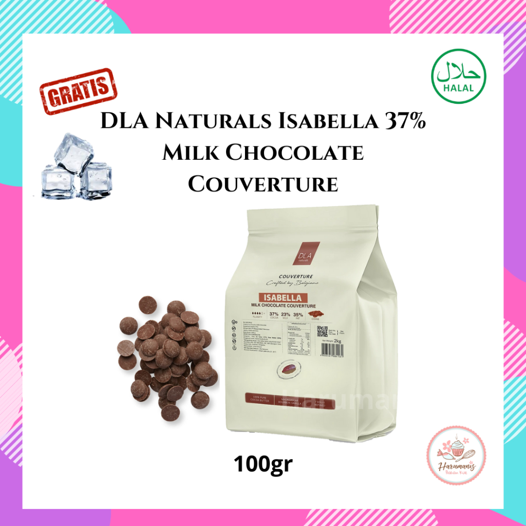 

DLA Naturals Isabella 37% Milk Chocolate Coverture 100gr