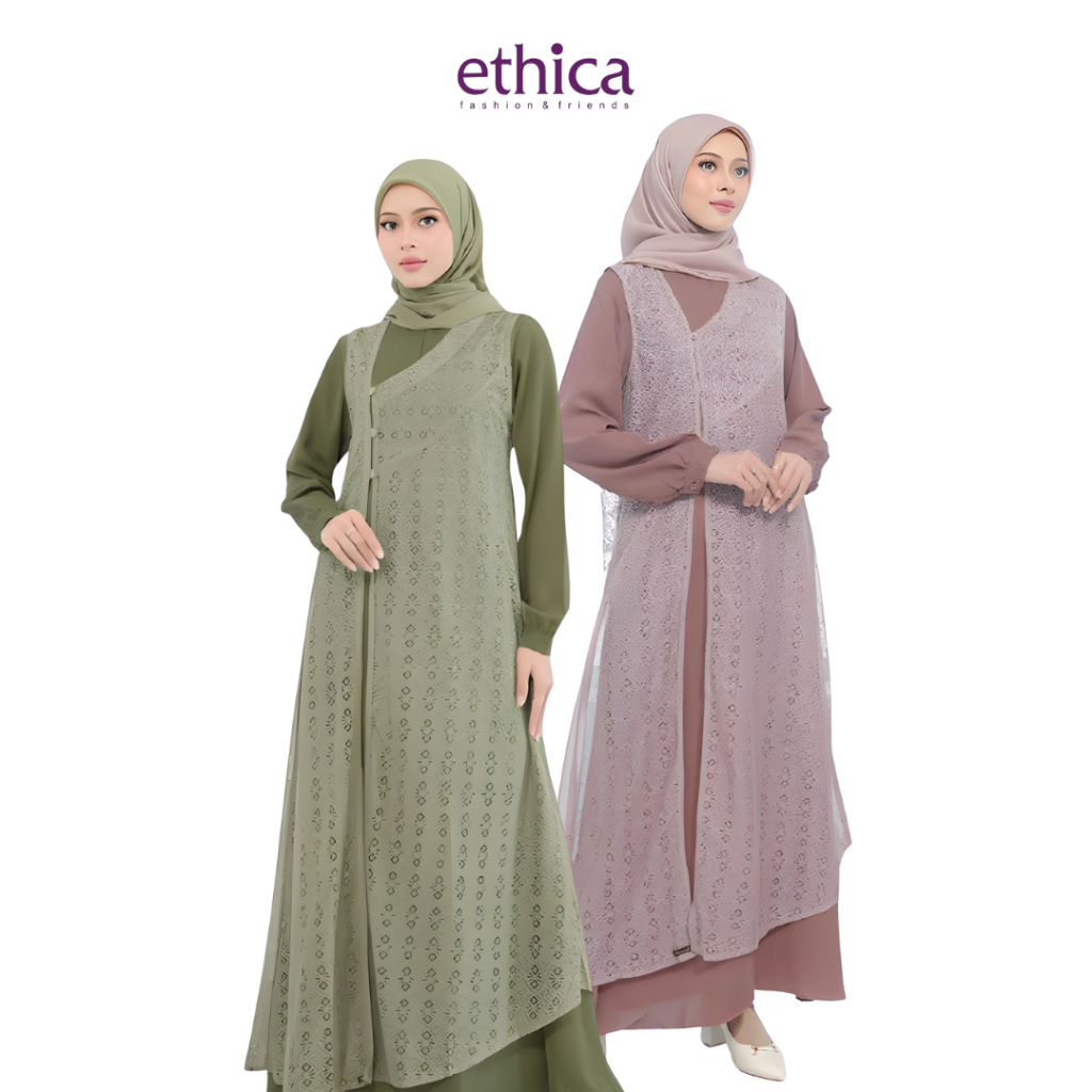 Ethica Kagumi 280 Elfa 279 Winter Green Elfa 280 Froasted Almond Bahan Monalisa Gamis Kondangan Ibu