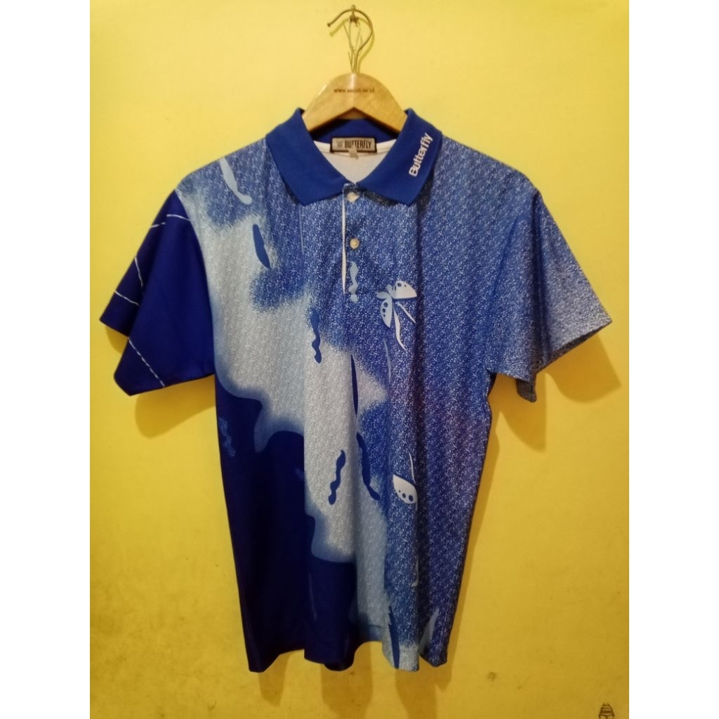 Jersey Pingpong Model Kerah Butterfly Original