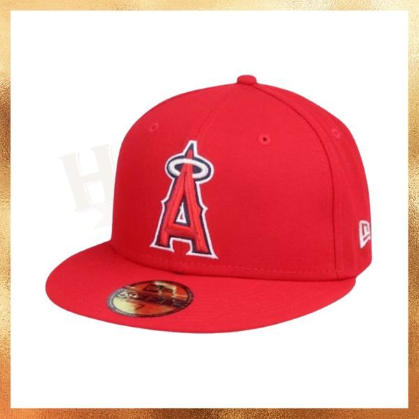 Topi New Era LA Angels On Field Red 59FIFTY Fitted Hat Original