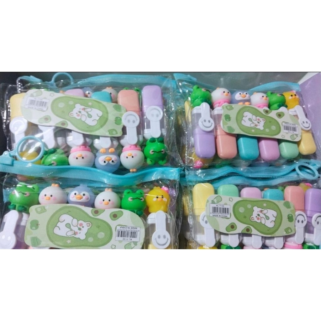 

Stabilo Labubu 6pcs || Highlighters Labubu || Cute Stabilo Capybara || Mini Stabilo Lucu Lotso Mario Ubur-ubur