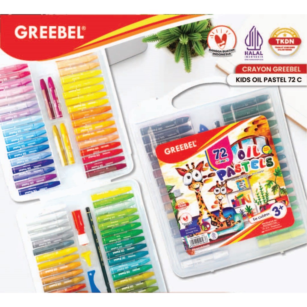 

GREEBEL KIDS OIL PASTEL 72 WARNA