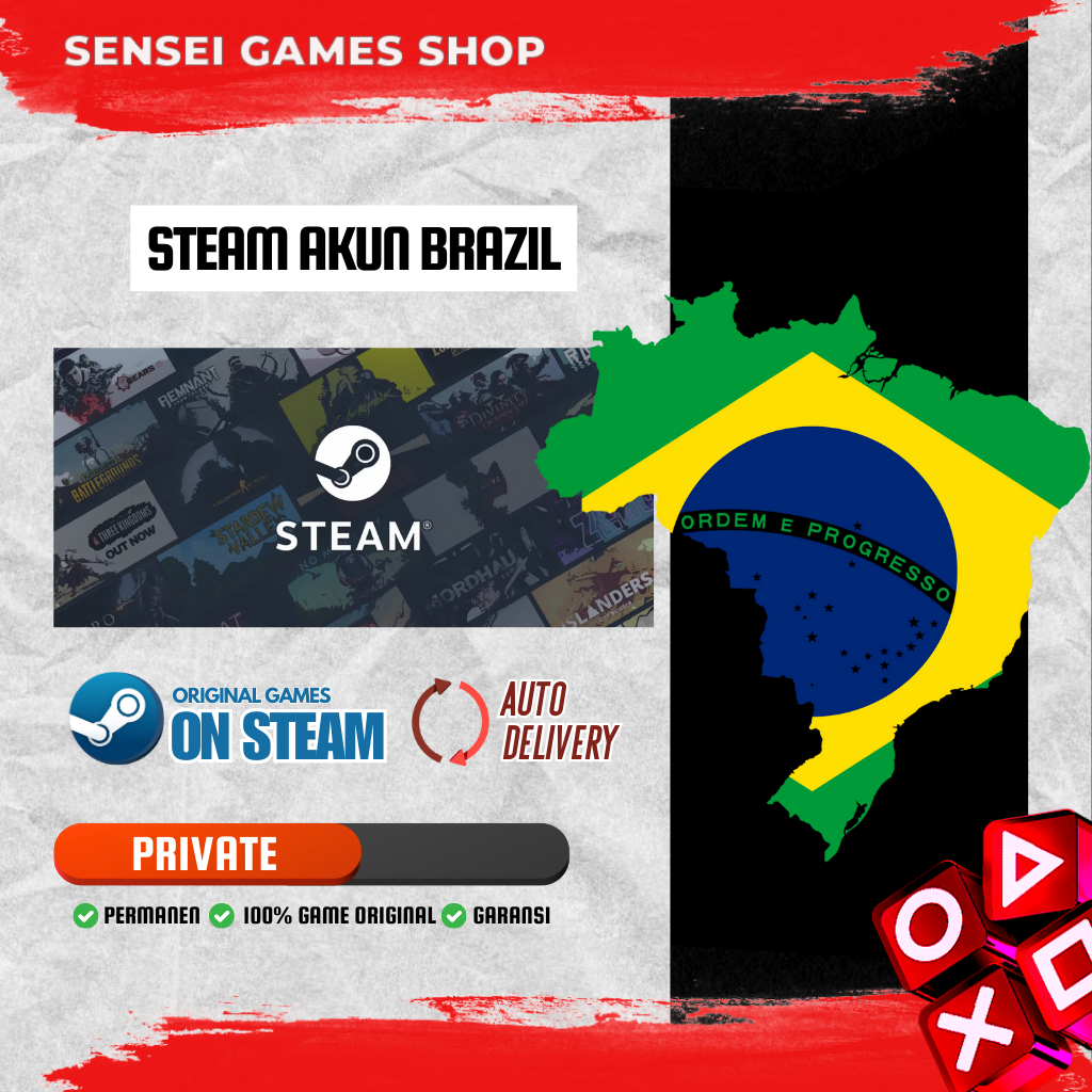 AKUN/ACCOUNT STEAM BRAZIL PC/COMPUTER/ORIGINAL STEAM/FRESH ACCOUNT