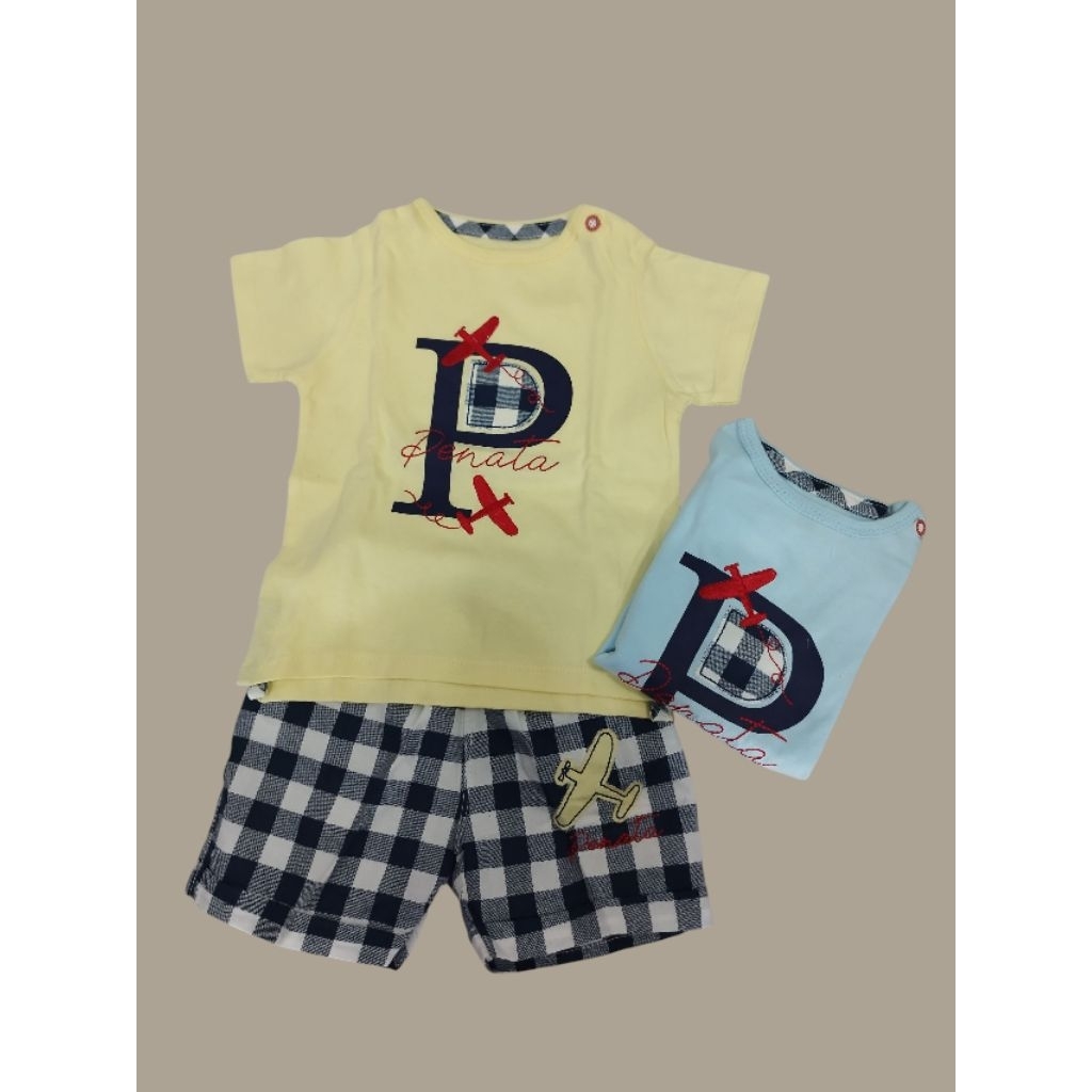 setelan bayi laki laki umur 3-5 bulan