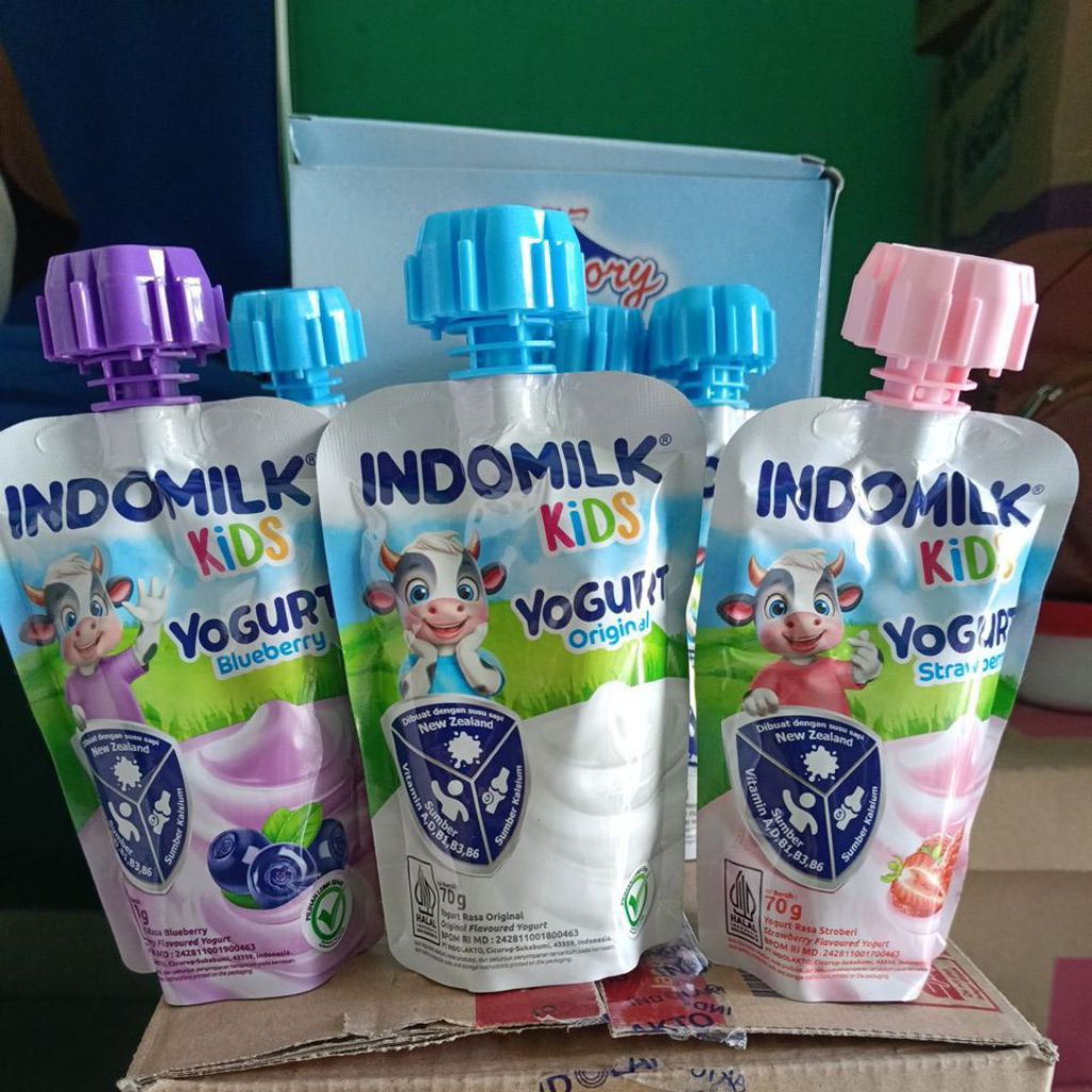 

INDOMILK Kids Yogurt Varian Rasa 70 Gr #VazaBasicStore