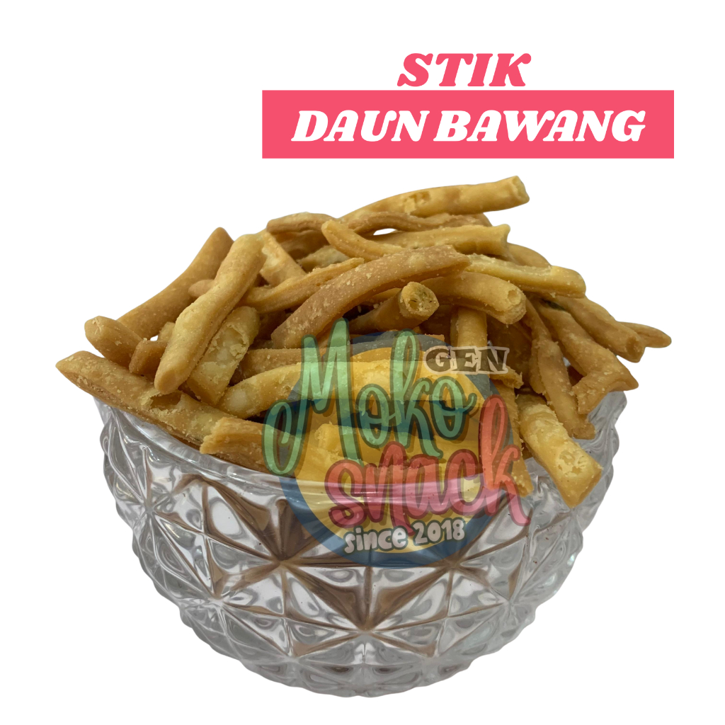 

Snack Kiloan STIK DAUN BAWANG HOMEMADE 500gr [KEMASAN 250gr x 2]