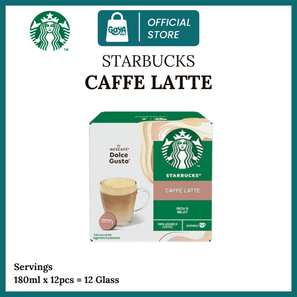

Starbucks Caffe Latte By Nescafe Dolce Gusto Coffe Capsule Original / Starbucks Capsule