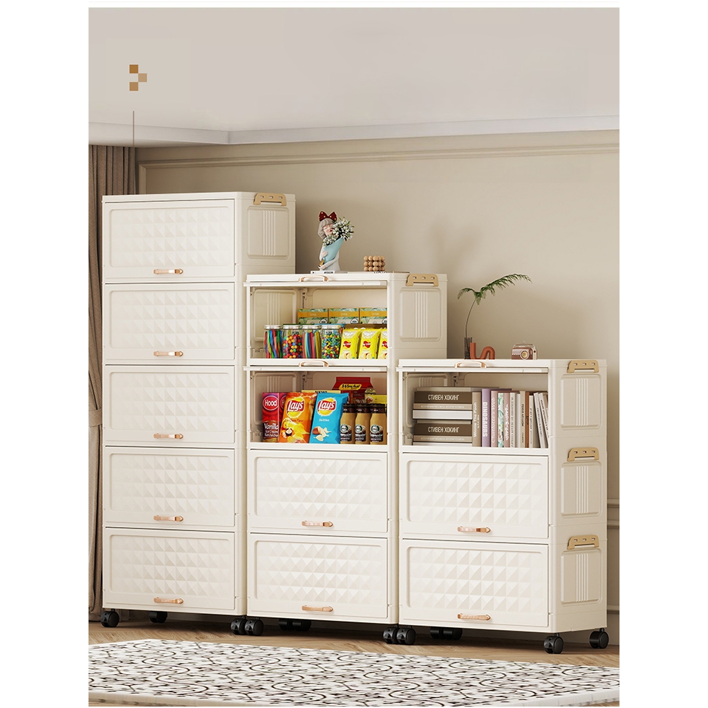 Lemari Plastik Susun/Kabinet Susun Lipat Lemari Pakaian