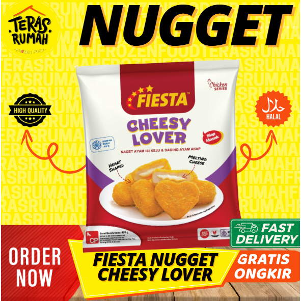 

FIESTA CHICKEN NUGGET CHEESY LOVER / NUGET AYAM KEJU 400GR